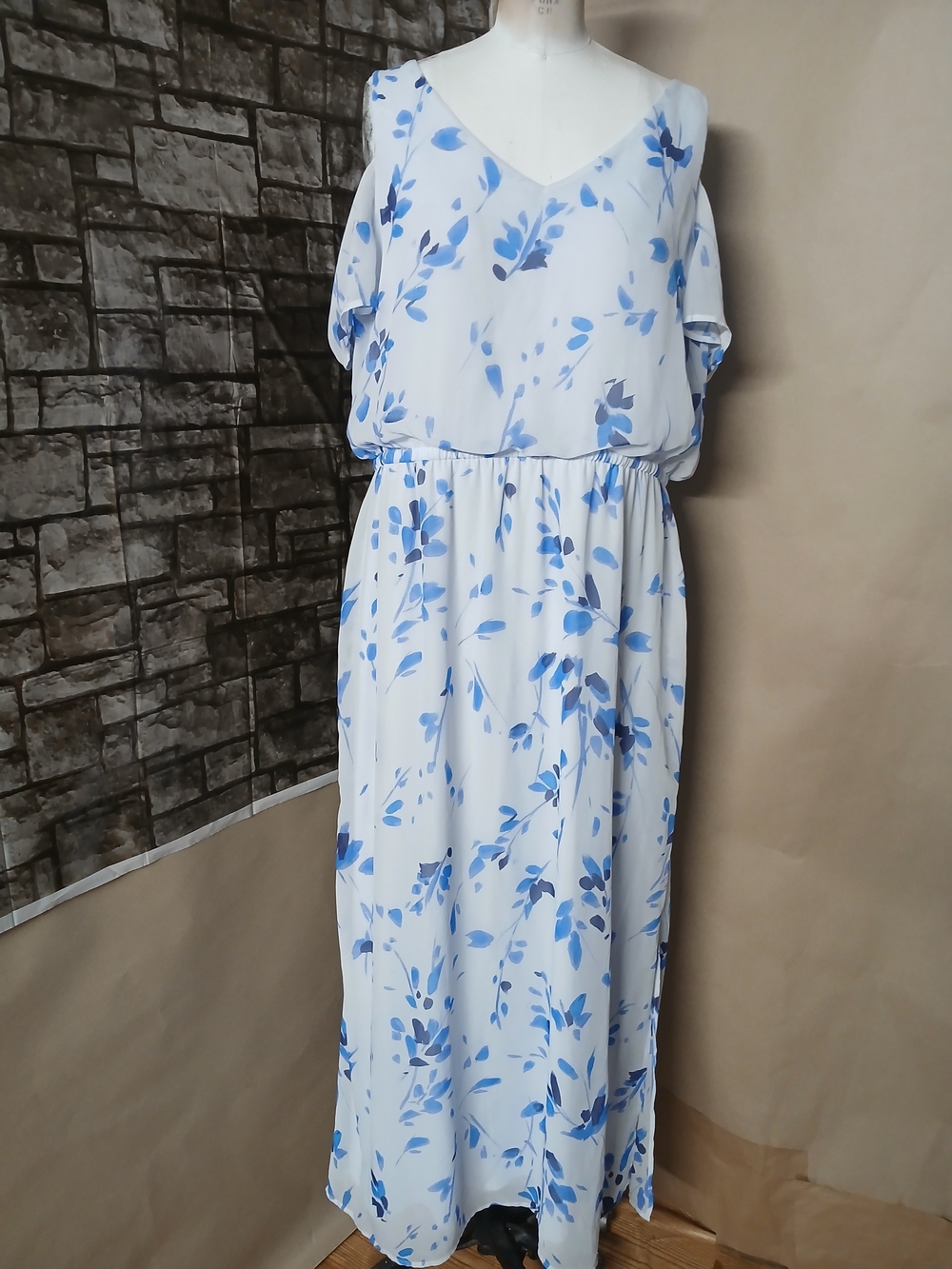 Nine West Light Blue Maxi Dress